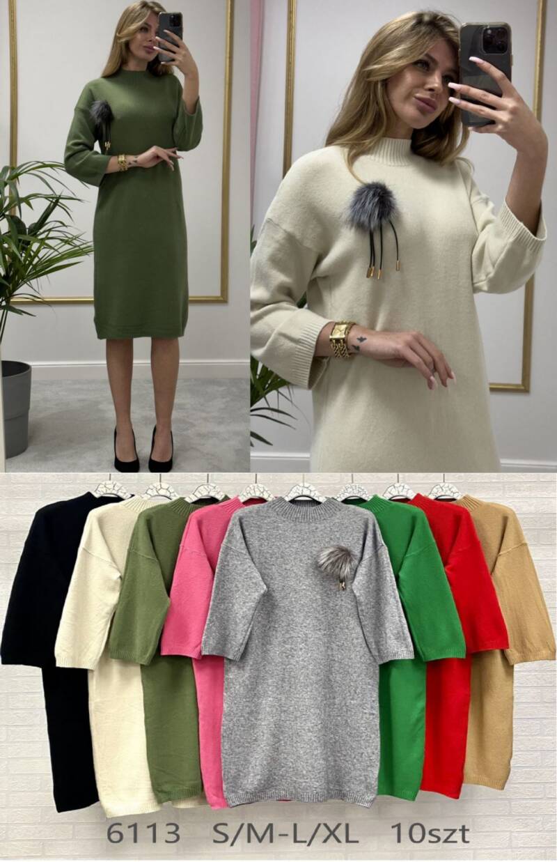 Sukienki damskie Roz S/M-L/XL, Mix Kolor .Paczka 10 szt